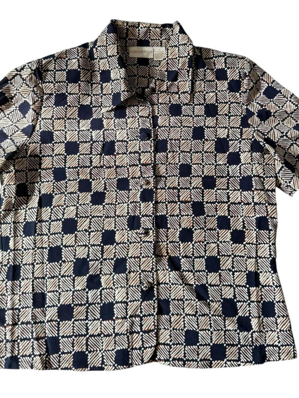 Vintage Christie & Jill Button-Up Shirt
Size 12